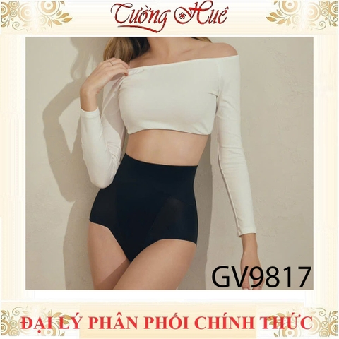 Quần Gen Nữ Bon Bon GV9817 Cạp Cao Chống Cuộn Mềm Mịn Chun Nhún Định Hình Nâng Mông Nhẹ