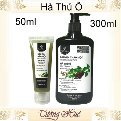 Dầu Gội Thảo Mộc Hà Thủ Ô Tinh Nhiên Làm Đen Tóc, Chống Bạc Tóc