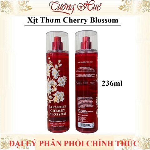 Tắm Dưỡng Xịt Thơm Bath & Body Works Japanese Cherry Blossom (Có Lựa Chọn)
