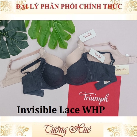 Áo lót nữ Triumph Pure Invisible Lace WHP Có Gọng Họa Tiết Phối Lưới Mút Mỏng Bảng Lưng To 2 Móc Cài.