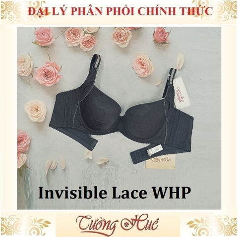 Áo lót nữ Triumph Pure Invisible Lace WHP Có Gọng Họa Tiết Phối Lưới Mút Mỏng Bảng Lưng To 2 Móc Cài.