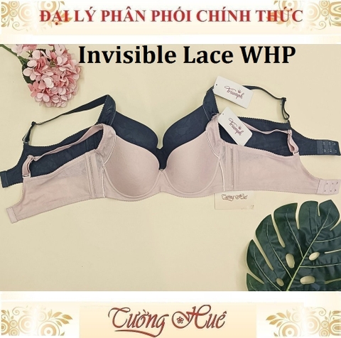 Áo lót nữ Triumph Pure Invisible Lace WHP Có Gọng Họa Tiết Phối Lưới Mút Mỏng Bảng Lưng To 2 Móc Cài.