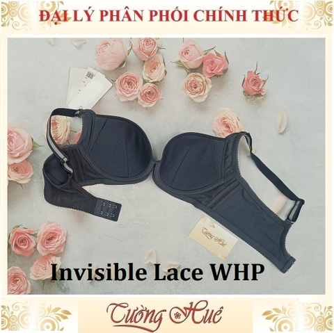 Áo lót nữ Triumph Pure Invisible Lace WHP Có Gọng Họa Tiết Phối Lưới Mút Mỏng Bảng Lưng To 2 Móc Cài.