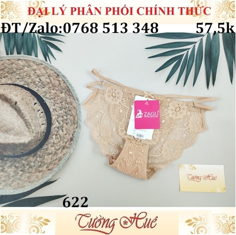 Quần lót nữ Zagu 622 ren lưng dây.
