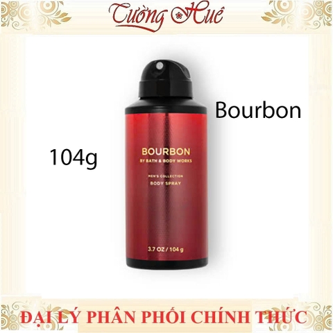Xịt khử mùi toàn thân Nam Bath & Body Works Bourbon Body Spray 104g - Nhiều mùi lựa chọn