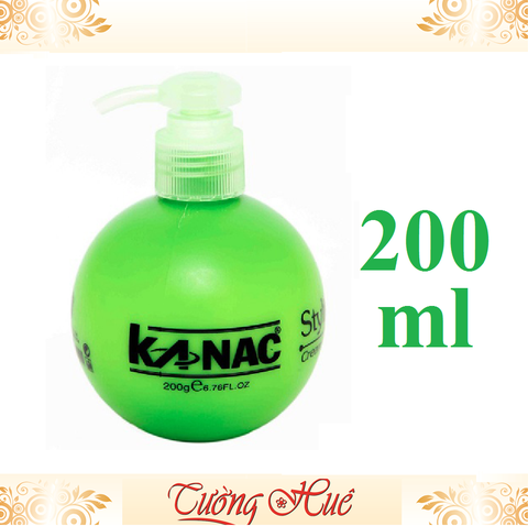 Kem Dưỡng & Tạo Kiểu KANAC Styling Wax Cream For Styling Hair - 200ml - Xanh lá.