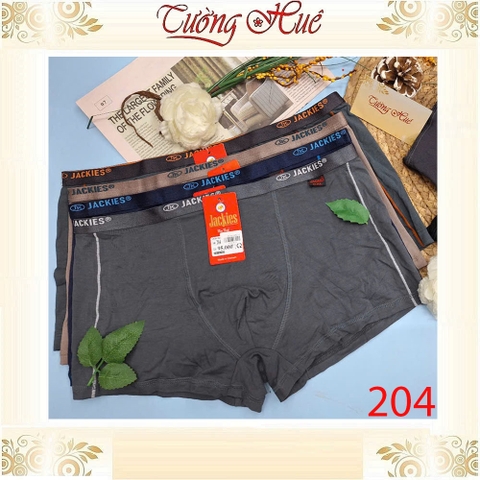 Quần Lót Nam Đùi Boxer JACKIES 204 Dạng Bảng Lưng Cỡ Nhỏ Mềm Mịn Co Dãn Thoáng Mát