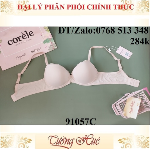 Áo lót nữ Marguerite-Paris 91057C trơn không gọng lưng chữ U.