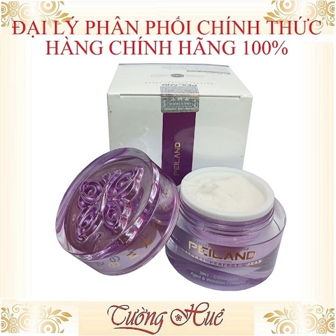 Kem Peiland 3in1-Collagen Dưỡng Da và Ngừa Lão Hóa - 25g - Bướm Tím ( Tặng 1 Bịch/6 Que Mút Rửa Mặt )