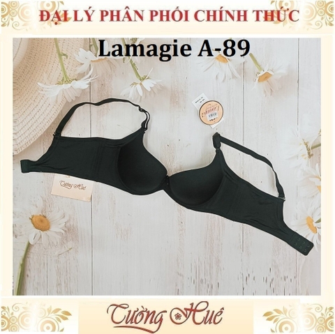 Áo lót nữ Lamagie A-89 Có Gọng Trơn Lưng Bảng To Mút Nâng Vừa 2.5cm.