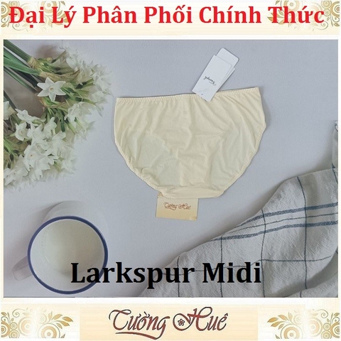 Quần lót nữ Triumph Simply Style Larkspur Midi thun lạnh phối ren, lưng vừa.