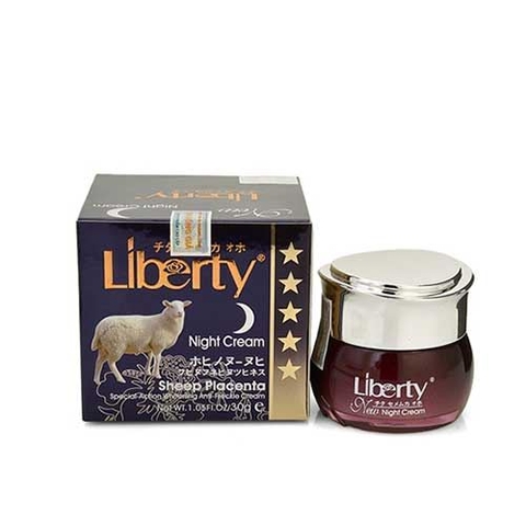 Kem Dưỡng Nhau Thai Cừu Trắng Da Chống Lão Hóa Ban Đêm Liberty Night Cream - 30g.