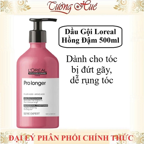 Dầu Gội Giảm Đứt Gãy, Chắc Khỏe Tóc Loreal Serie Expert Pro Longer Shampoo - Hồng Đậm ( Có Lựa Chọn )