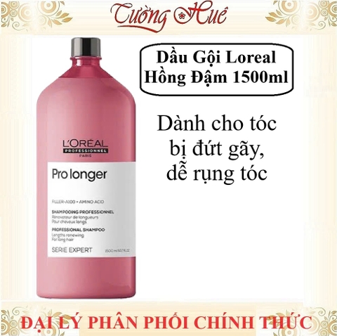 Dầu Gội Giảm Đứt Gãy, Chắc Khỏe Tóc Loreal Serie Expert Pro Longer Shampoo - Hồng Đậm ( Có Lựa Chọn )
