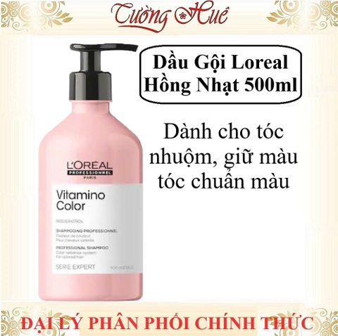 Dầu Gội Cho Tóc Nhuộm Loreal Serie Expert A-ox Vitamino Color - Hồng Nhạt (Có Lựa Chọn)