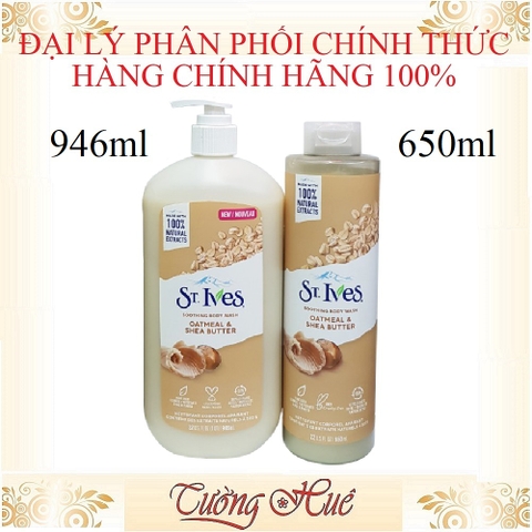 Sữa Tắm Dưỡng Ẩm St.Ives Soothing Oatmeal & Shea Butter Body Wash ( Có Lựa Chọn )