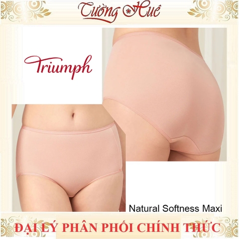 Natural Softness Maxi Quần Lót Triumph Lưng Cao Màu Trơn.