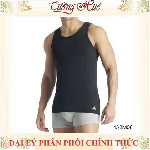 Áo Lót Nam Adidas 4A2M06 Chất Cotton Co Dãn Mềm Mịn  Kiểu Tank Top (FORM ÁO LỚN, KHÁCH NÊN LÙI 2 SIZE)