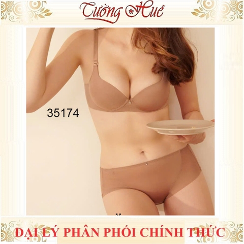 Áo Lót Nữ Bon Bon BV35174 áo nâng ngực trơn mút dày 3cm 3 móc cài