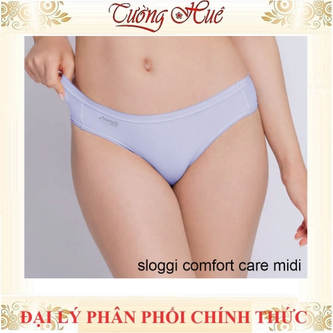 Quần Lót Nữ Triumph Sloggi Comfort care Midi Trơn Vải Cotton Hữu Cơ Mềm Mịn Lưng Vừa