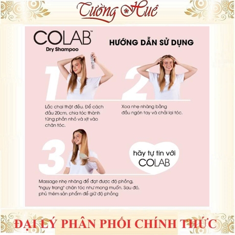 Dầu gội khô CoLab Dry Shampoo nhiều mùi hương - 200ml (Có lựa chọn)