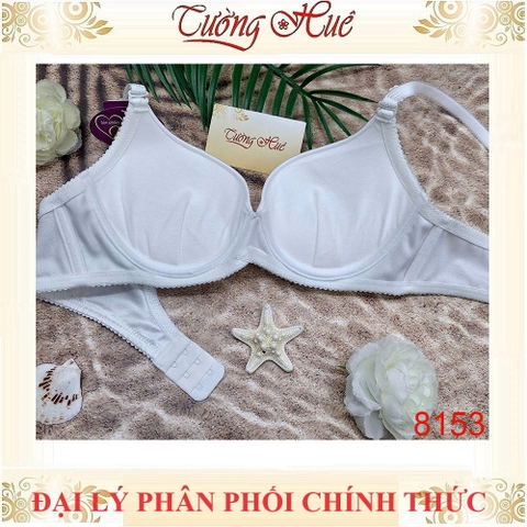 Áo Lót Nữ annie 8153 Trơn Có gọng Mút Đệm 3.5cm Dây Điều Chỉnh Nhỏ bản Lưng Vừa 2 Móc Cài