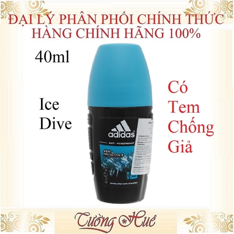 [HàngChínhHãng]Lăn Khử Mùi Nam Adidas Anti-Perspirant Roll-On - 40ml ( Lựa chọn mùi )