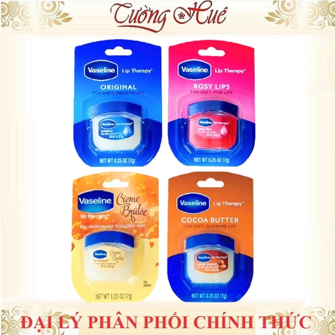 Sáp Dưỡng Môi Vaseline Lip Therapy Nhiều Mùi - 7g