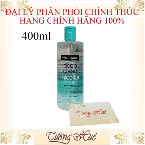 Nước Tẩy Trang Neutrogena Deep Clean Micellar Purifying Water - 400ml