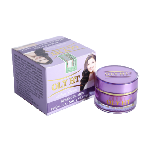 Kem OLY HT Ngừa Mụn Trắng Da Ngừa Vết Thâm - 12g - Tím.