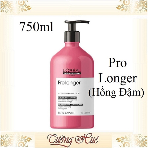 Dầu Xả Giảm Đứt Gãy, Chắc Khỏe Tóc Loreal Serie Expert Pro Longer Conditioner - 750ml ( Hồng đậm )