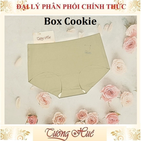 Hộp Quần Gấu Cookie Su Đúc Ôm Mông Trơn Lưng Cao.