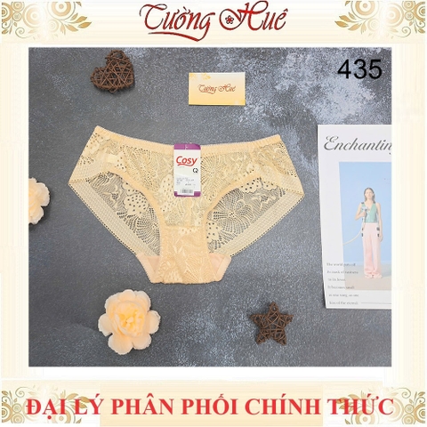 Quần lót nữ Cosy HCE 435 ren thêu hoa lưng thấp