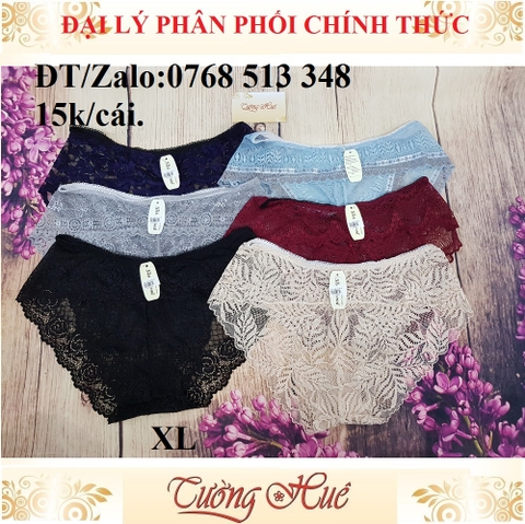 Quần lót nữ ren, màu ngẫu nhiên size XL.