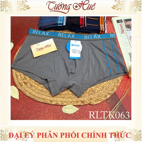 Quần Lót Nam Boxer Relax RLTK063 Cotton USA Thun Thoáng Khí Mềm Mịn Bản Lưng Nhỏ Kẻ Sọc Nam Tính