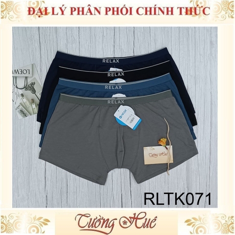 Quần Lót Nam relax Dạng Đùi Boxer Cotton Co Giãn 4 Chiều Form Ôm Gọn RLTK071.