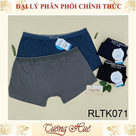 Quần Lót Nam relax Dạng Đùi Boxer Cotton Co Giãn 4 Chiều Form Ôm Gọn RLTK071.