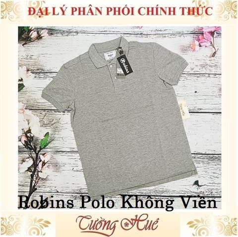 Áo Thun Polo Nam Thái Lan Robins Không Viền Tay Ngắn Thun Co Giãn Thoáng Khí.