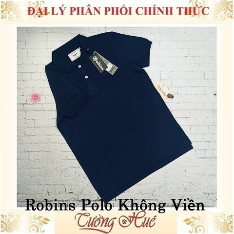 Áo Thun Polo Nam Thái Lan Robins Không Viền Tay Ngắn Thun Co Giãn Thoáng Khí.