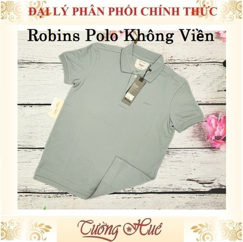 Áo Thun Polo Nam Thái Lan Robins Không Viền Tay Ngắn Thun Co Giãn Thoáng Khí.