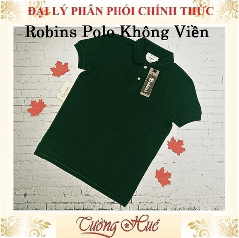 Áo Thun Polo Nam Thái Lan Robins Không Viền Tay Ngắn Thun Co Giãn Thoáng Khí.