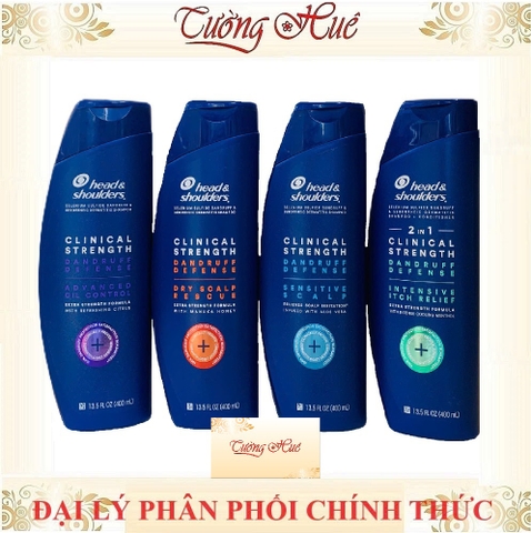 Dầu Gội Ngừa Gàu Mỹ Head & Shoulders Clinical Strength Shampoo - 400ml (Có Lựa Chọn)