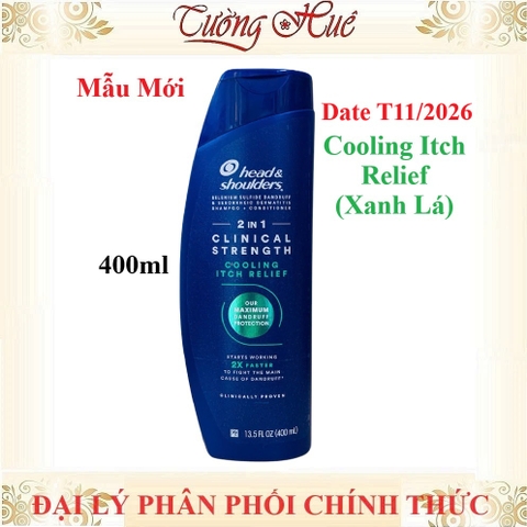 Dầu Gội Ngừa Gàu Mỹ Head & Shoulders Clinical Strength Shampoo - 400ml (Có Lựa Chọn)