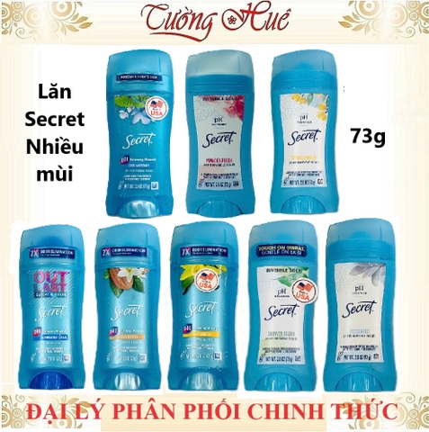 Lăn Sáp Khử Mùi Nữ Secret Cây Lớn 45g - 73g (Có lựa mùi)