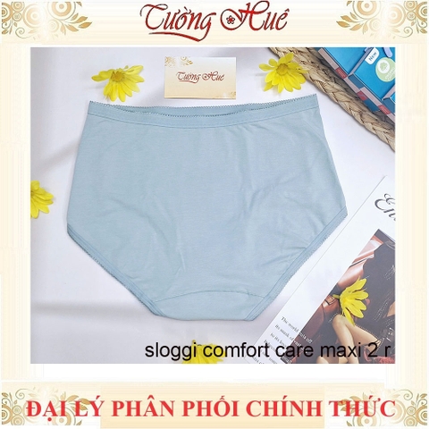 Quần Lót Nữ Triumph Sloggi Comfort Care Maxi2 R Trơn Cotton Hữu Cơ Lưng Cao Mềm Mịn
