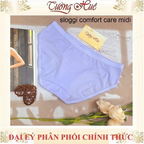 Quần Lót Nữ Triumph Sloggi Comfort care Midi Trơn Vải Cotton Hữu Cơ Mềm Mịn Lưng Vừa