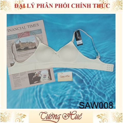 Áo Dạng Bra Thun Gân Tăm Mút Mỏng Phối Nơ SOVITEX by Relax SAW008.
