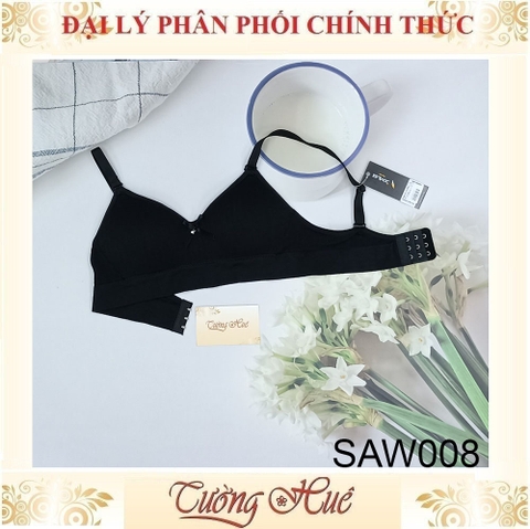 Áo Dạng Bra Thun Gân Tăm Mút Mỏng Phối Nơ SOVITEX by Relax SAW008.