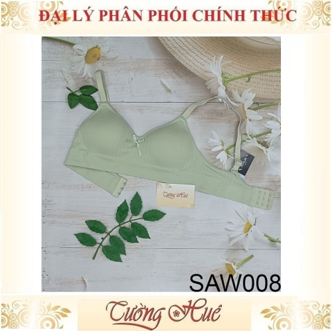 Áo Dạng Bra Thun Gân Tăm Mút Mỏng Phối Nơ SOVITEX by Relax SAW008.