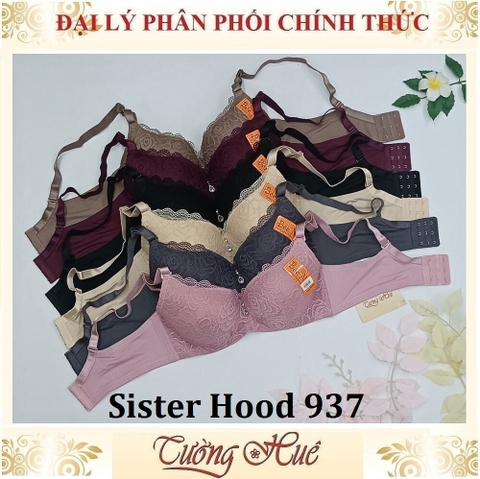 Áo lót nữ Thái Lan Sister Hood 937 Mút Mỏng Có Gọng Lưng Bảng To 3 Móc Cài.